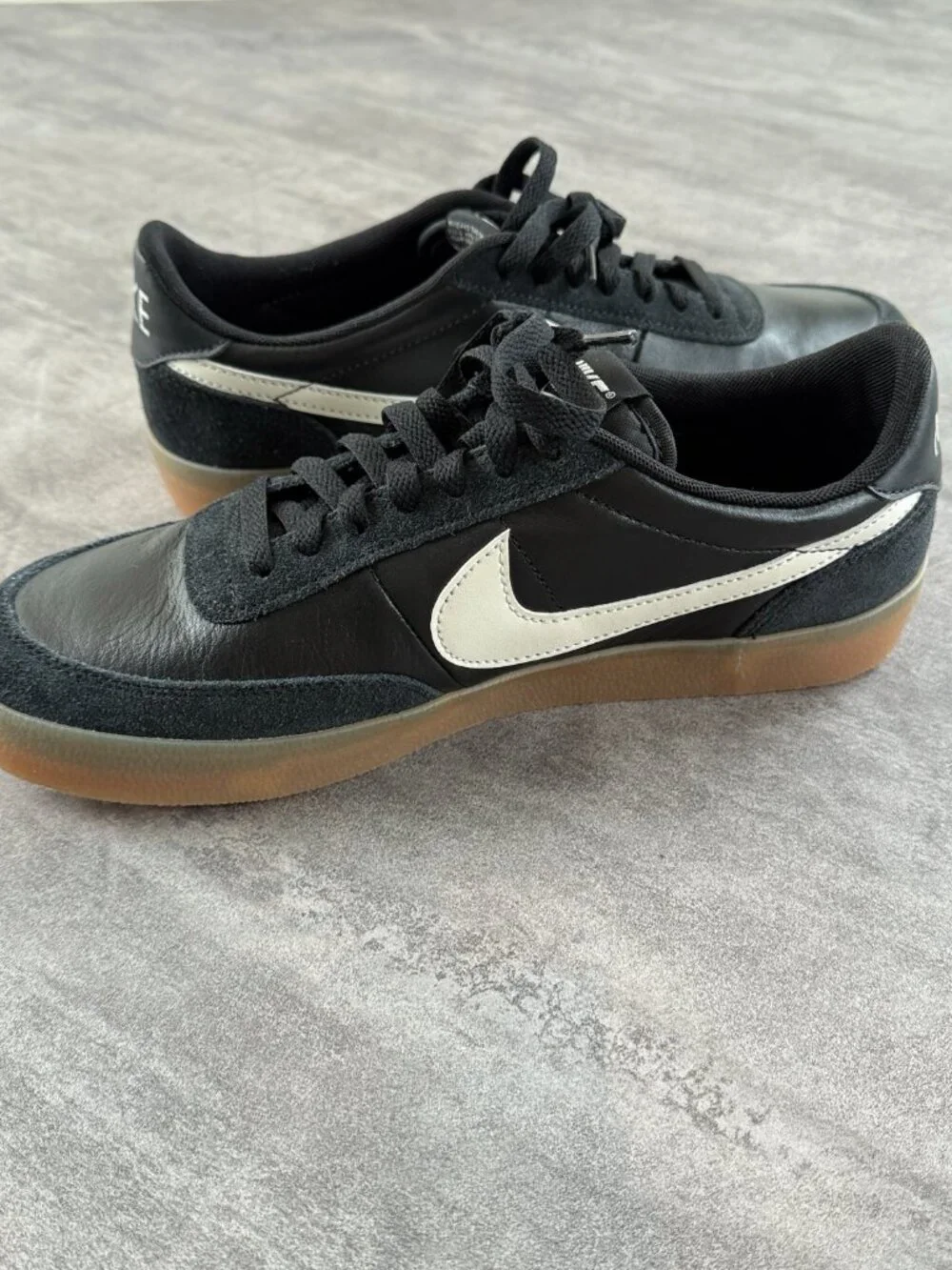 NIKE Sneakers Leather Shoes Size 8.5 Mens or 10 Womens Black Killshot 2 Sz 8.5